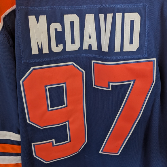 Men's Fanatics Edmonton Oilers Connor McDavid Home Jersey Size 54 - Picture 6 of 7